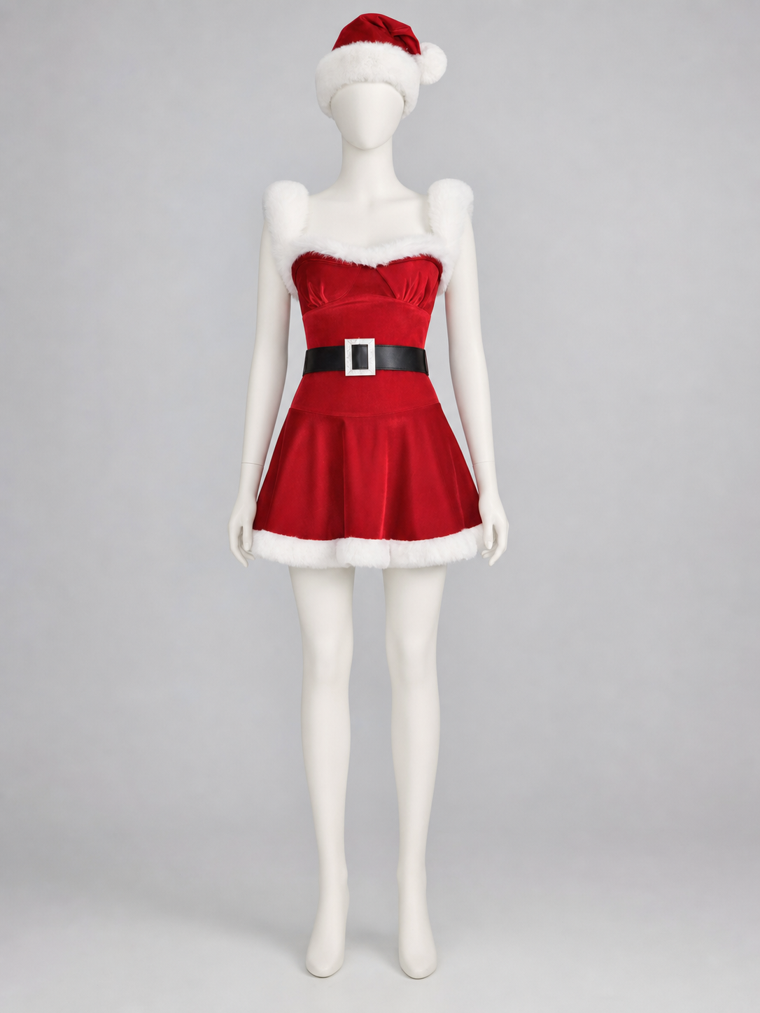 Christmas Costume with Dress and Hat