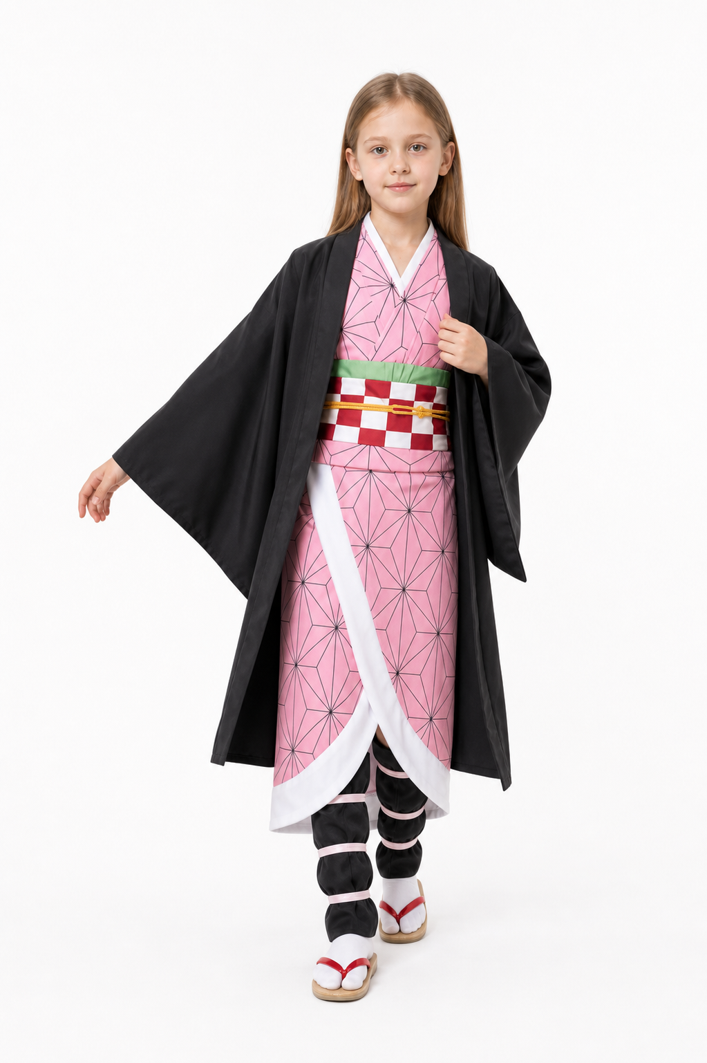 Nezuko Costume from the Anime Demon Slayer: Kimetsu no Yaiba, Black Costumes detail 2
