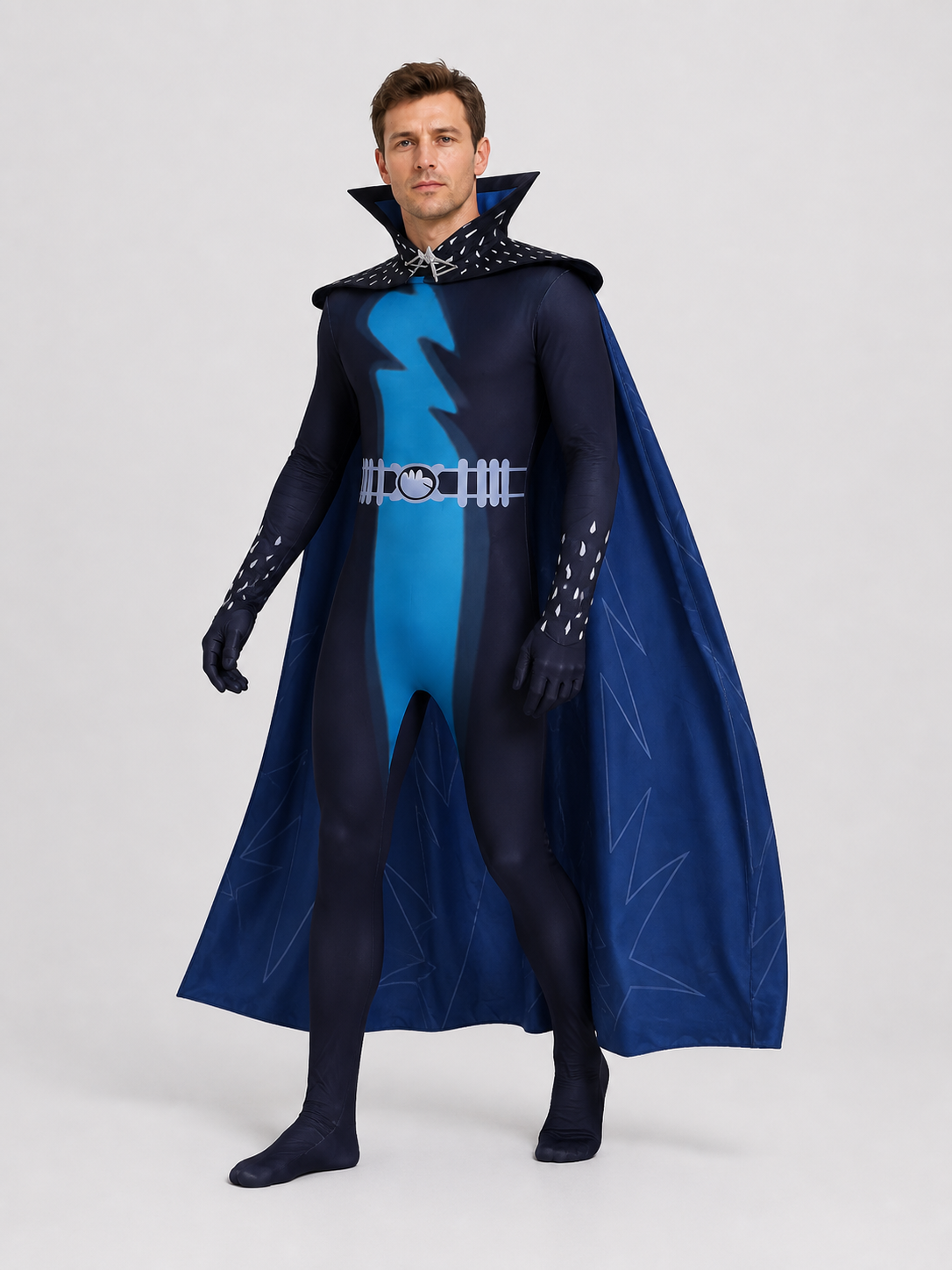Megamind Cosplay Jumpsuit with Polyester Cape Costume Capes detail 2