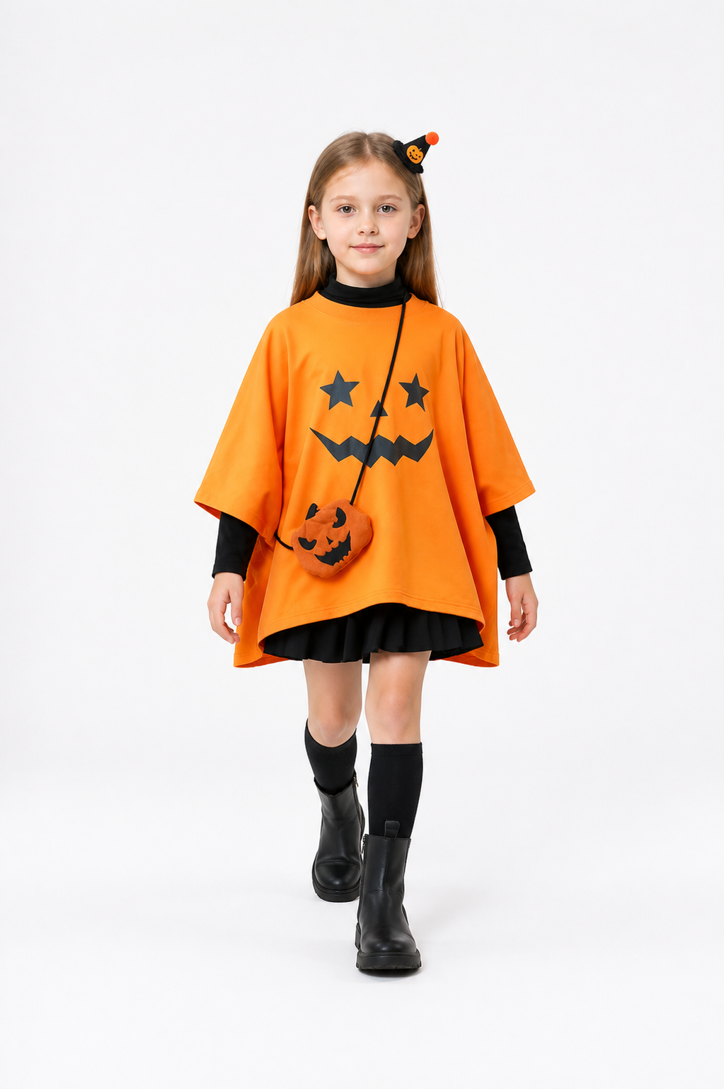 Halloween Bat-Wing and Pumpkin Cape Costume Capes detail 2