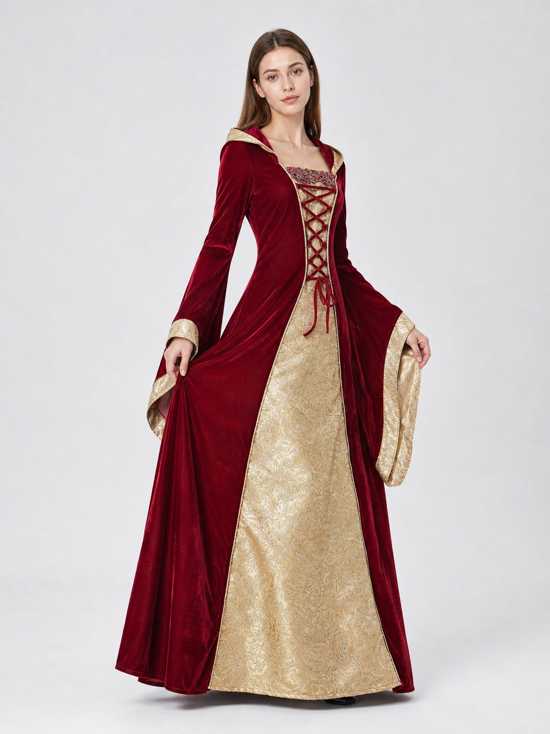 Medieval Hooded Zombie Cosplay Costume
