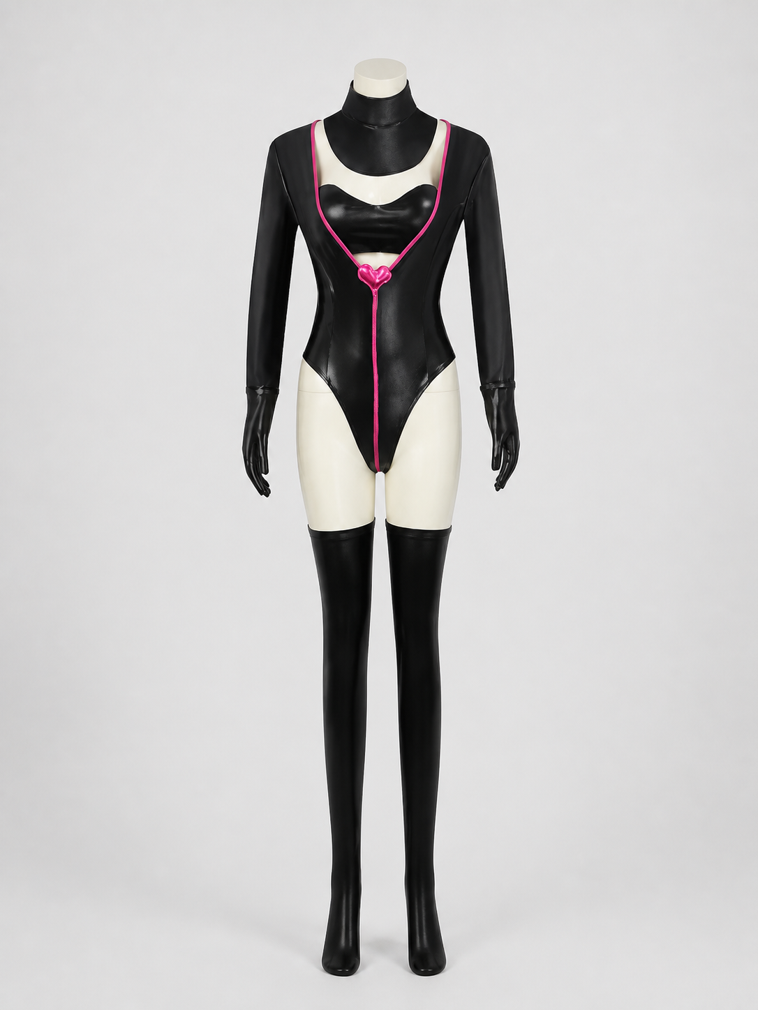 Angel Dust Cosplay Costume Jumpsuit with Gloves and Stockings Costumes detail 2