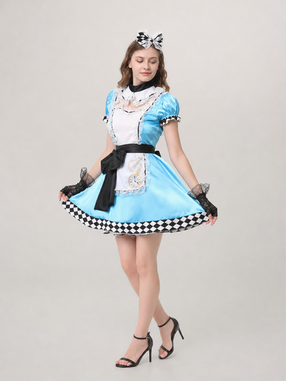 Alice Stage Costume with Apron for Cosplay