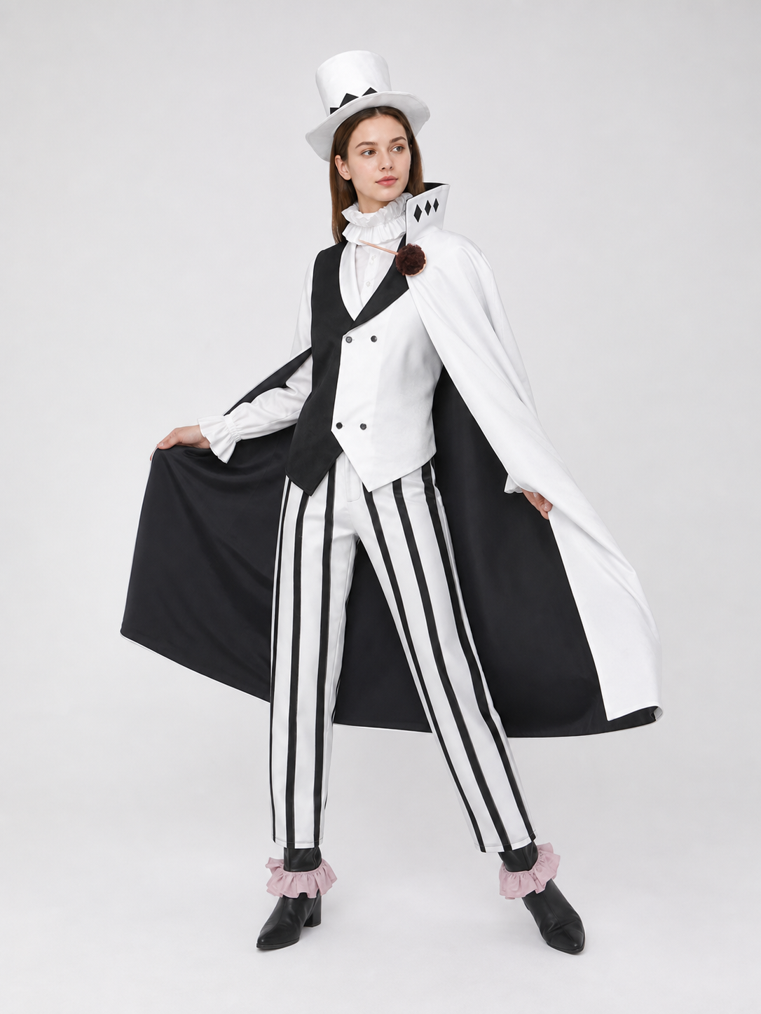 Nikolai Gogol Cosplay Costume: Cape, Vest, and Top Hat