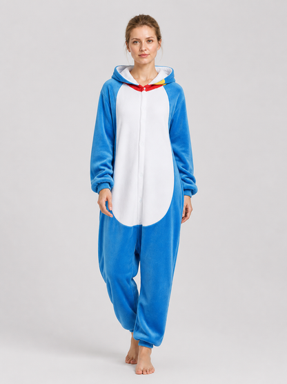 Hooded Flannel Animal Pajama Jumpsuit product detail 2