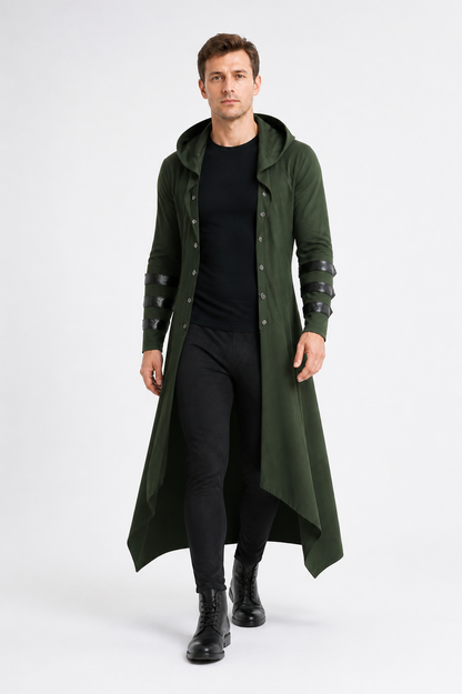 Gothic Hooded Coat with Buttons product detail 2