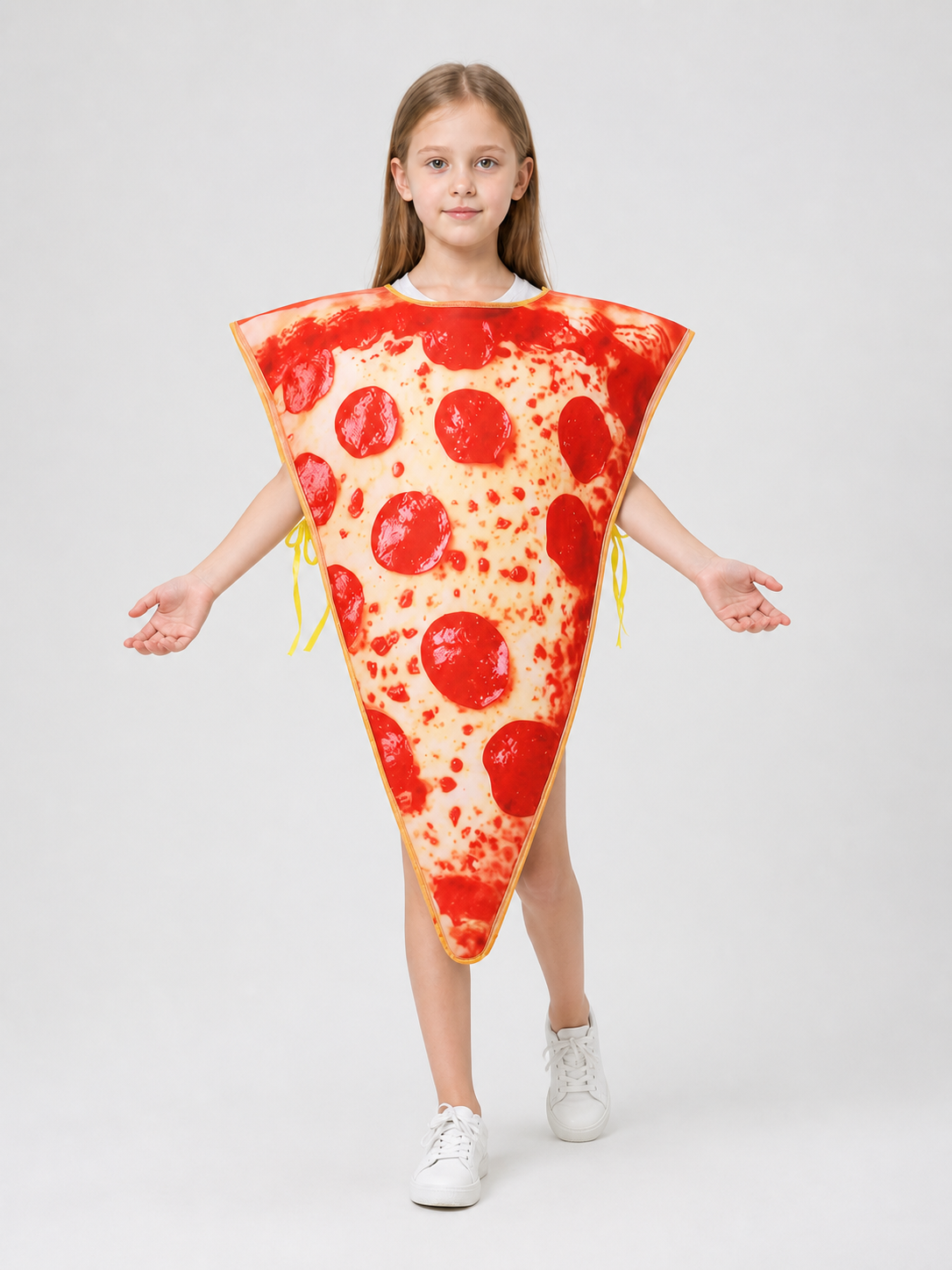Pizza Carnival Costume with Cheese and Sausage Print Costumes detail 2