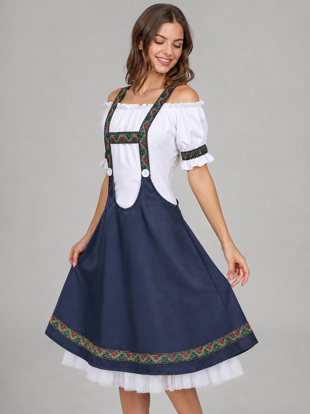 German Beer Festival Costume: Sundress and Blouse Costumes detail