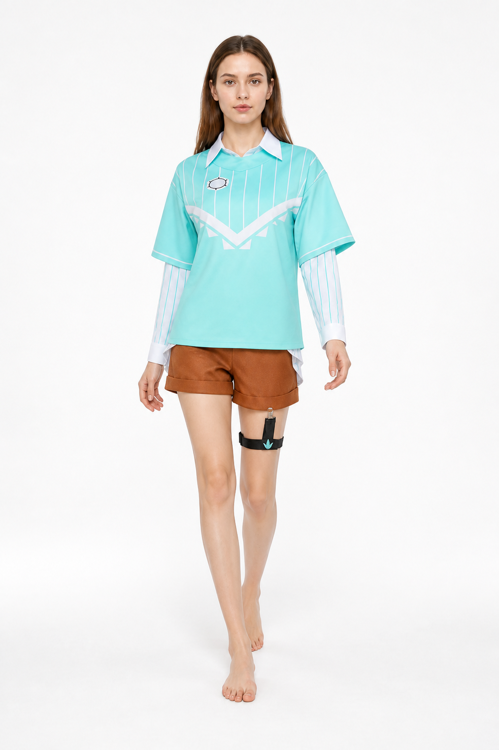 Venti Cosplay Costume, Layered Set Costumes detail
