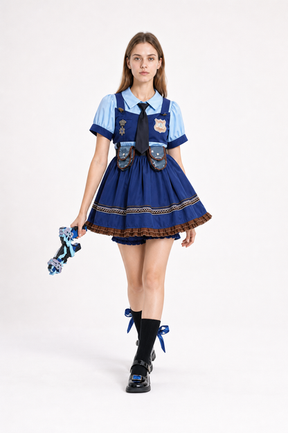 Police Uniform Dress Costume for Cosplay Costume Dresses detail 2