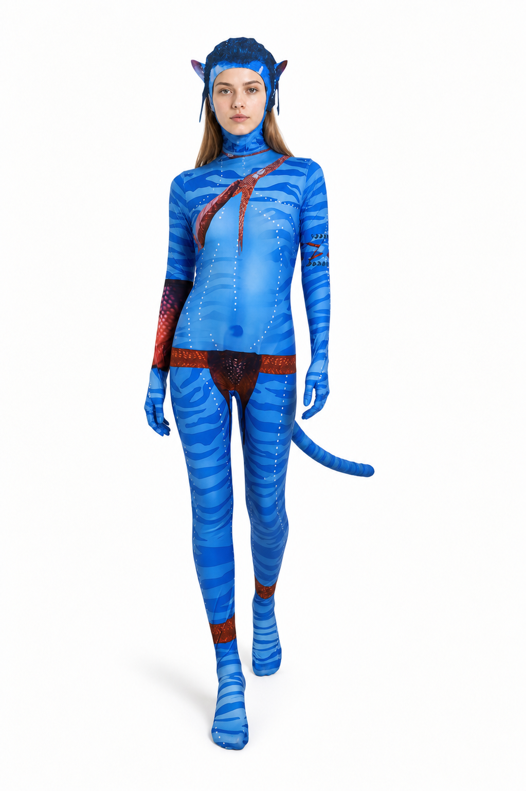 Avatar 3 Cosplay Jumpsuit with Tail