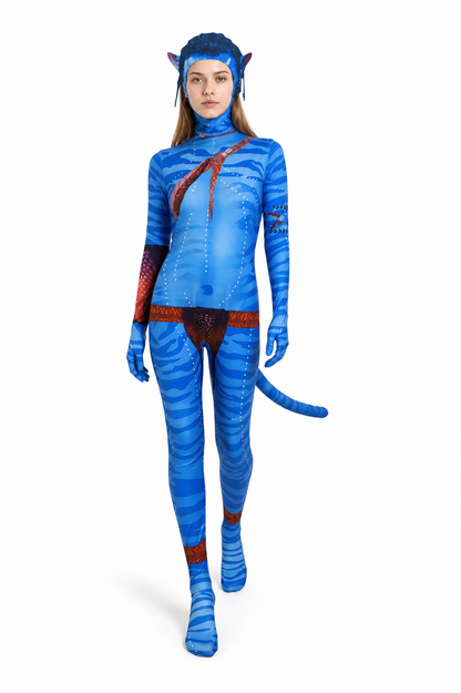 Avatar 3 Cosplay Jumpsuit with Tail