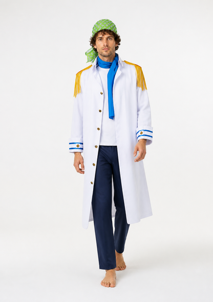 Koby One Piece Costume, White Uniform Jacket and Trousers Costumes detail 2