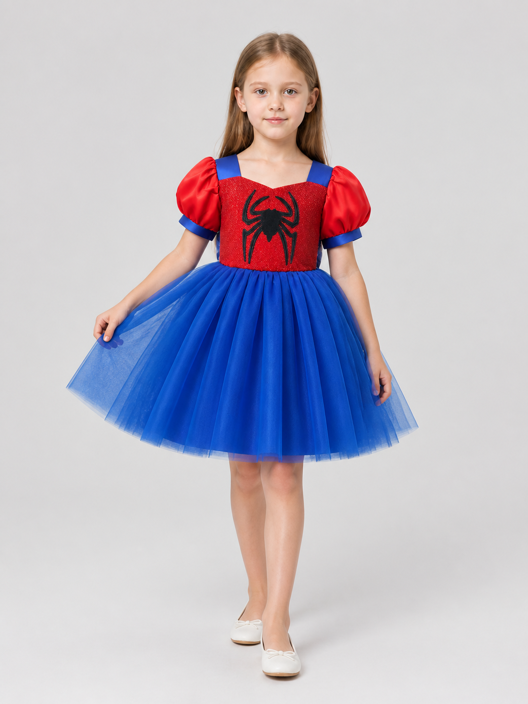 Spiderweb Tutu Costume Dress, Layered Mesh