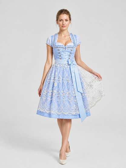 Bavarian-Style Dress, Stage Costume with Bow Costume Dresses detail 2