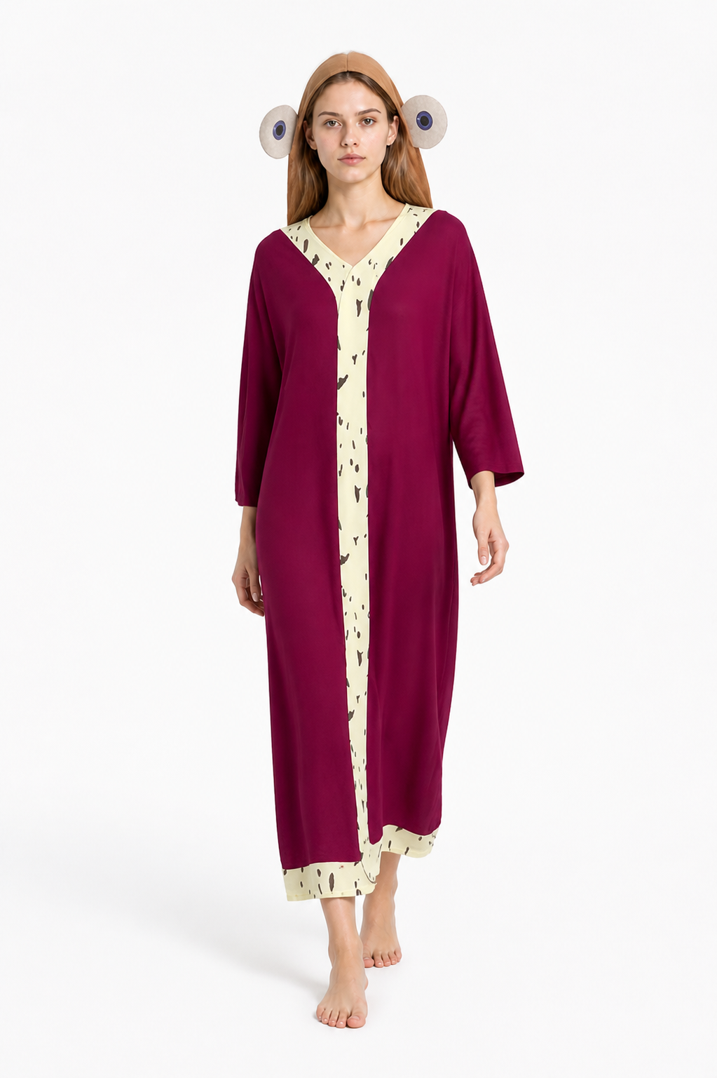 Circus Clown Cosplay Costume, Long Robe Costumes detail