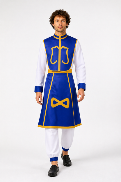 Blue and Gold Kurapika Cosplay Costume Costumes detail 2