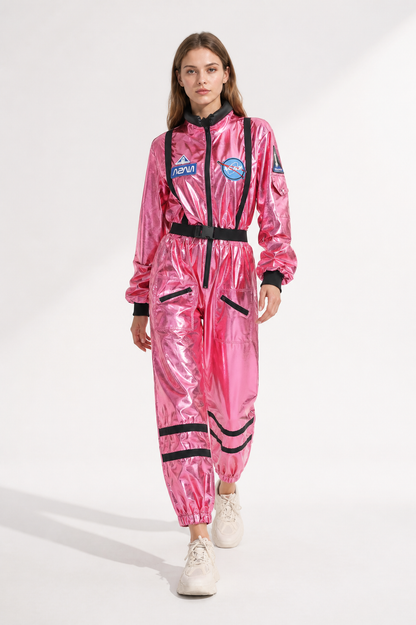 Pink Jumpsuit with Space Patches product detail