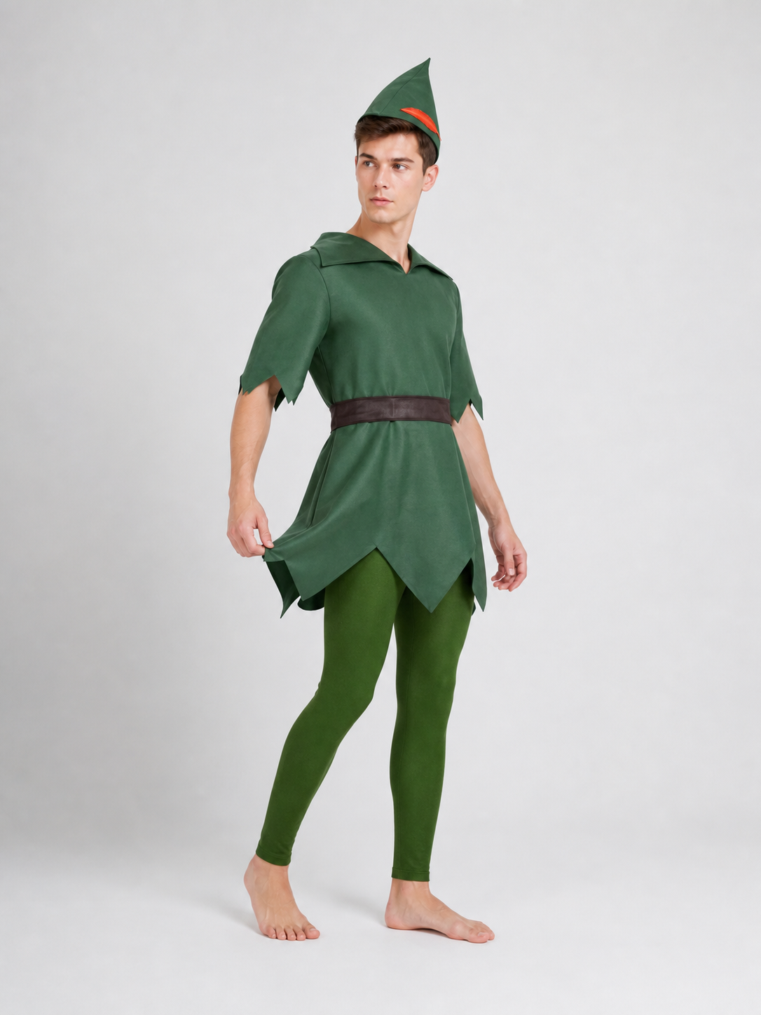 Peter Pan Cosplay Costume with Hat and Belt