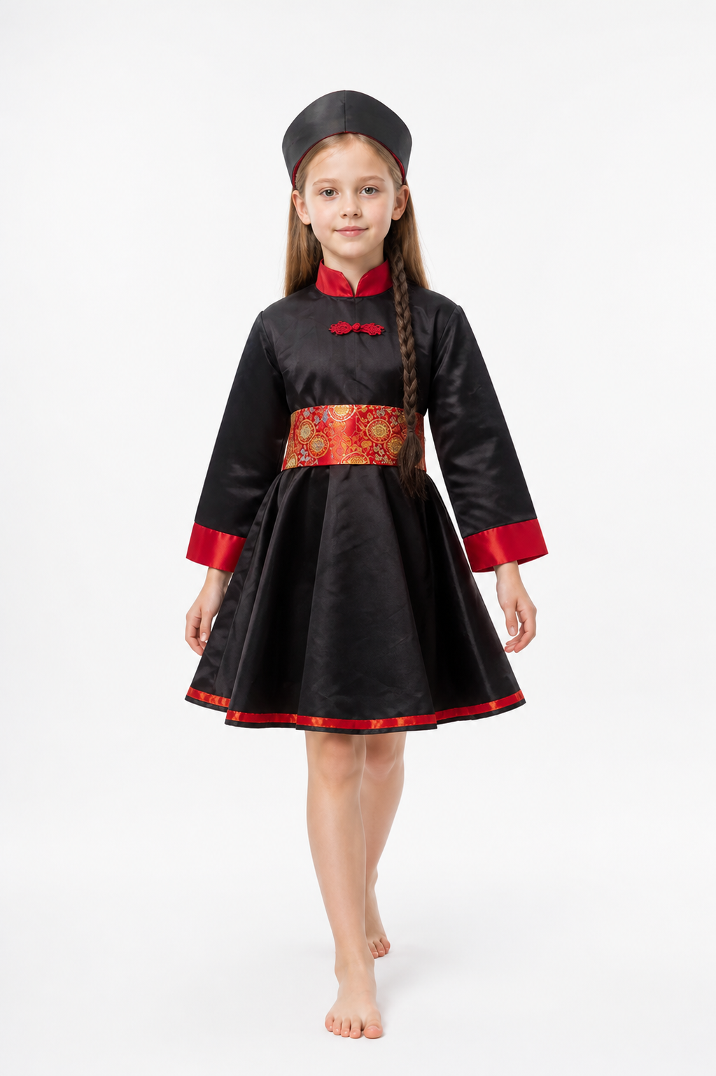 Zombie Costume Dress with Red Belt for Halloween Costume Dresses detail 2