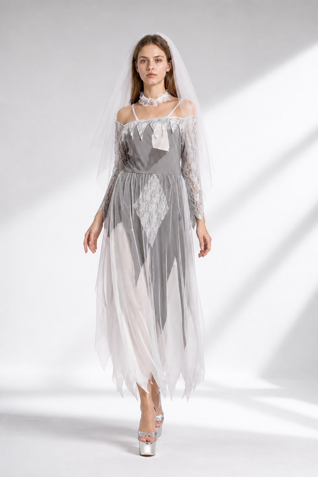 Halloween Costume: Dress and Veil