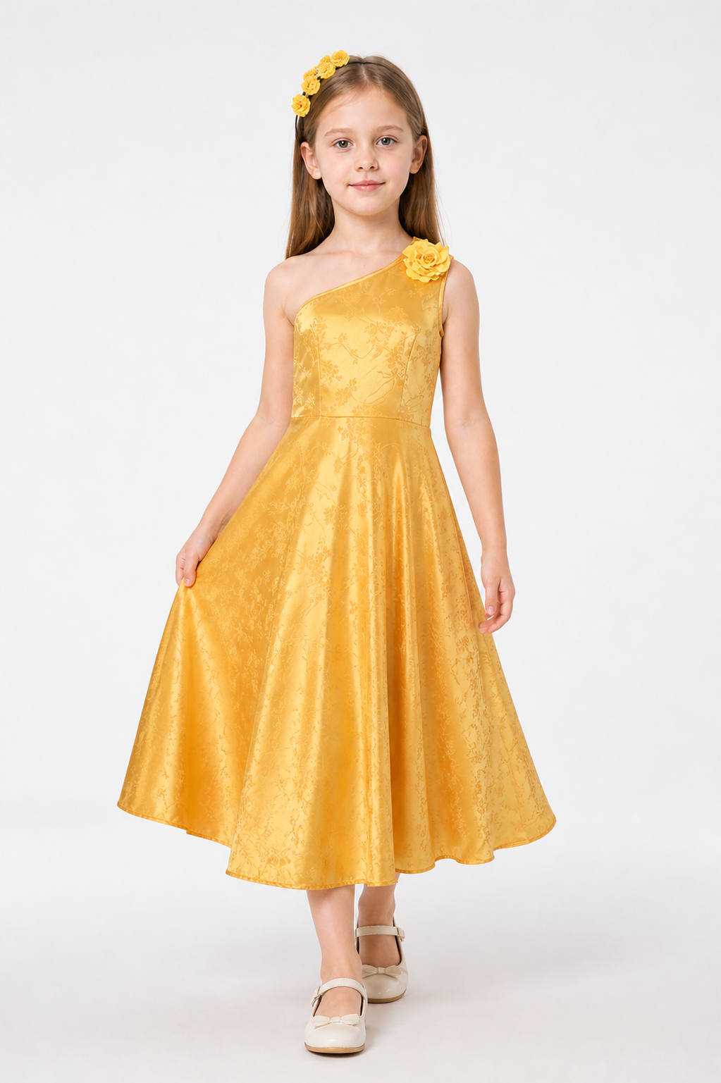 Judy from Zootopia Cosplay Dress, Gold Costume Dresses detail