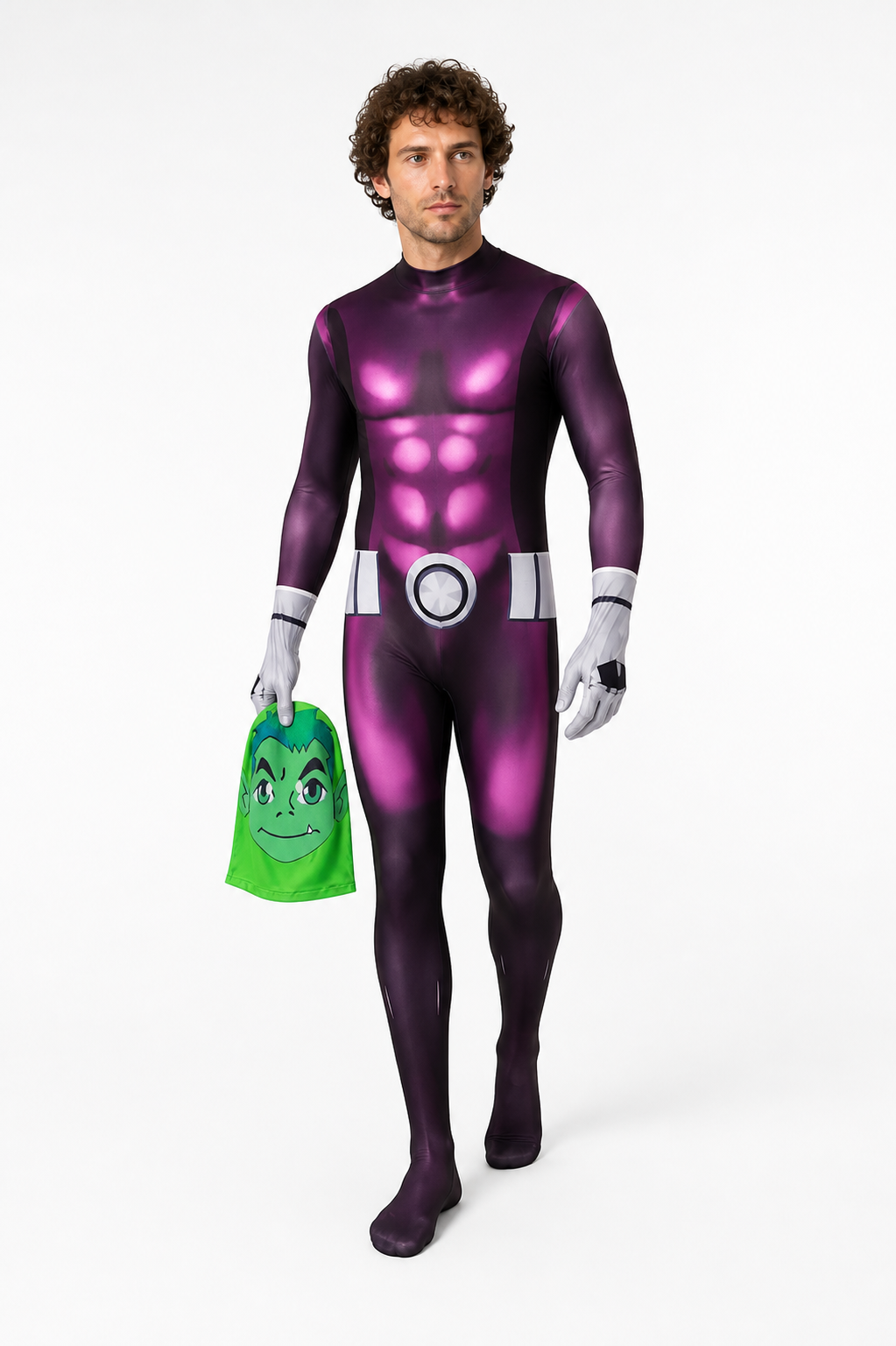 Teen Titans Cosplay Costume with Mask and Muscle Definition Costume Masks detail 2