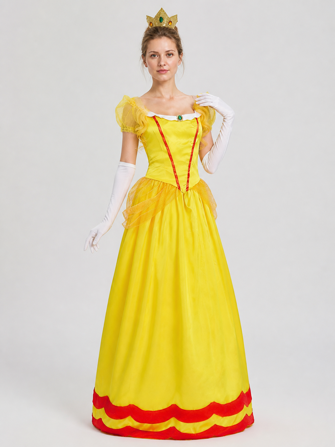 Carnival Costume: Dress, Crown, and Gloves Costume Dresses detail 2