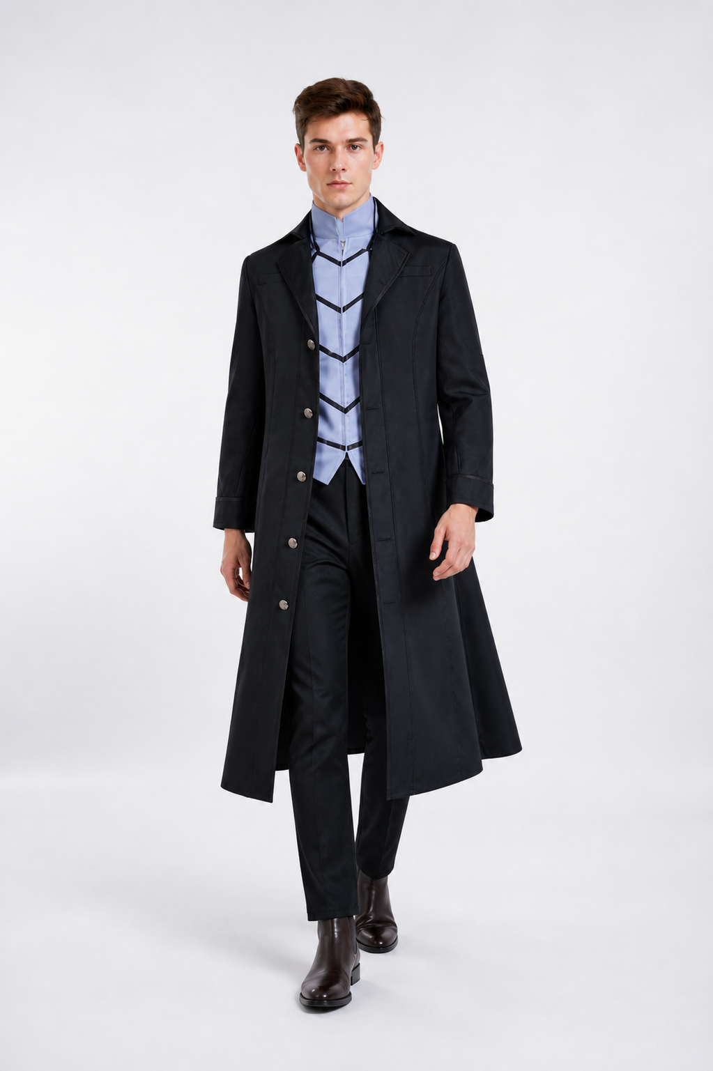 Joker Cosplay Costume with Coat, Shirt, and Pants Costumes detail