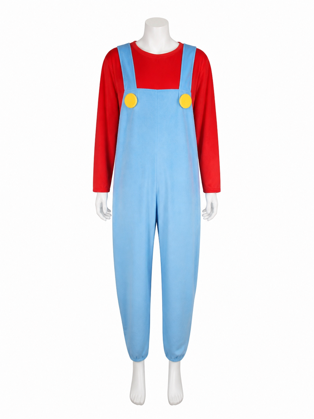 Mario Mascot Costume with Oversized Head for Performances
