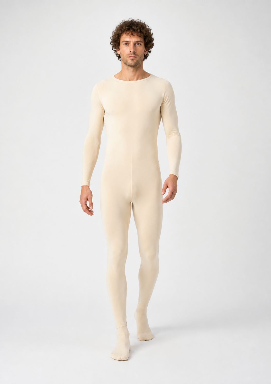 Fitted Zentai jumpsuit with covered feet product detail 2