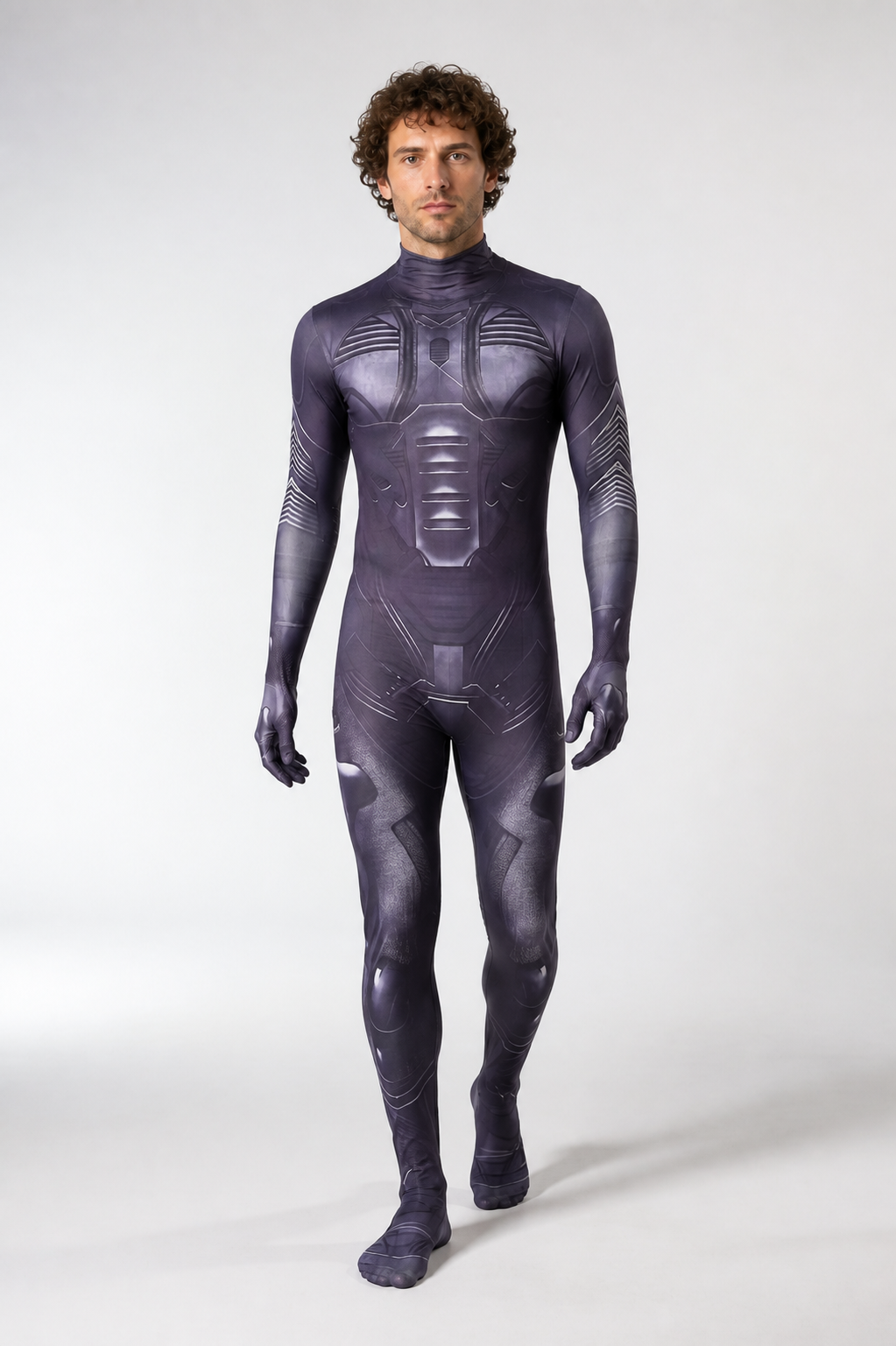 Dune Cosplay Jumpsuit with a High Collar Costumes detail 2