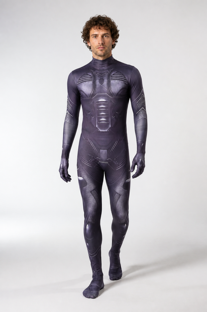 Dune Cosplay Jumpsuit with a High Collar Costumes detail 2
