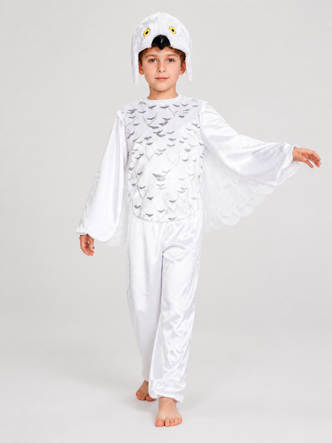 Owl Jumpsuit with Wings, White Cosplay Costume Costumes detail 2