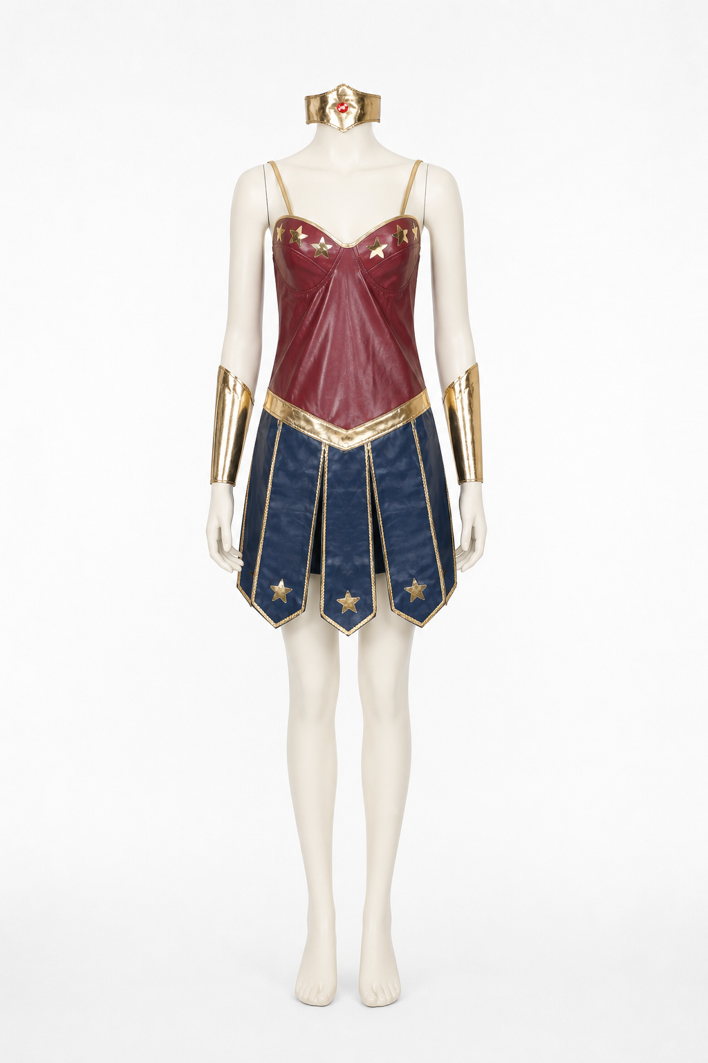 Wonder Woman Costume with Crown for Halloween Costume Headwear detail 2