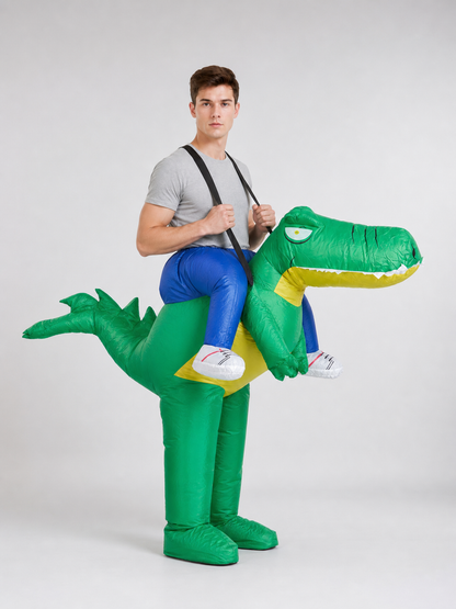 Inflatable crocodile costume for Halloween and parties
