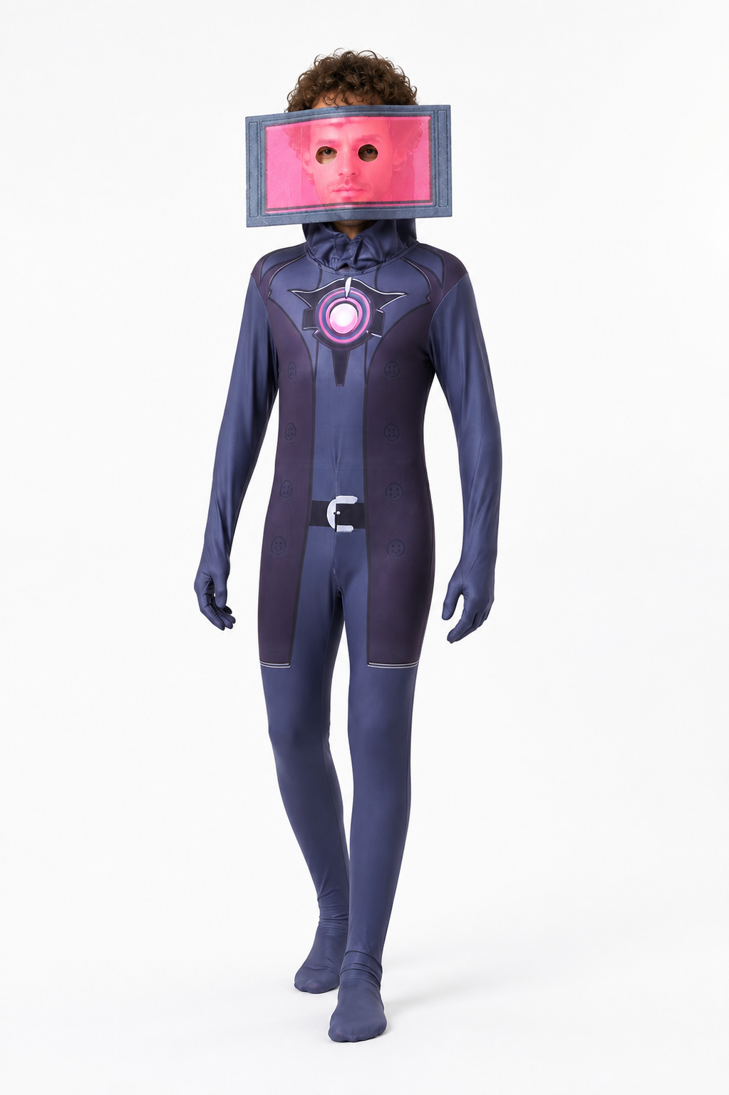 TV Man Cosplay Jumpsuit Costumes detail 2