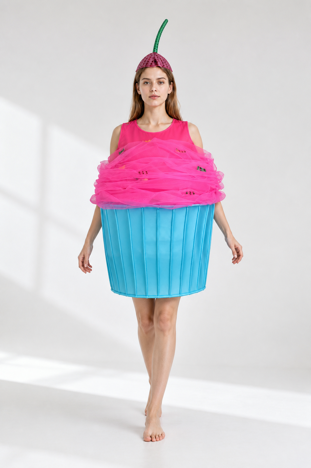 Cupcake Costume with Pink Frosting and Blue Cup Costumes detail 2