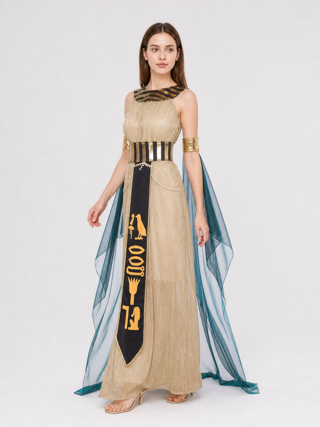 Egyptian-Style Carnival Costume with Cape