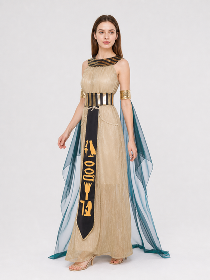 Egyptian-Style Carnival Costume with Cape