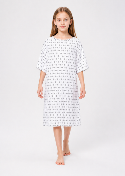 White Eleven Cosplay Dress with Black Flowers Costume Dresses detail 2