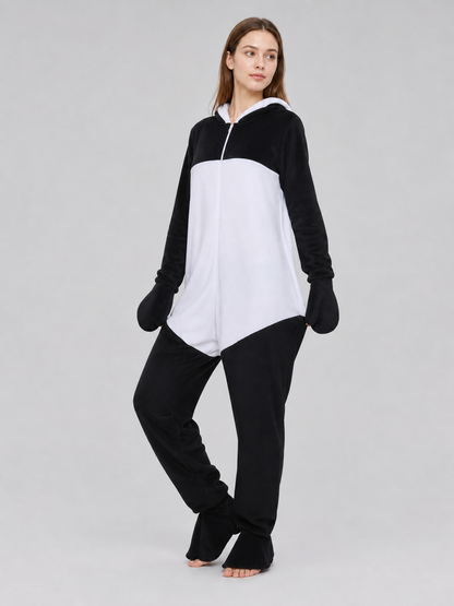 One-piece panda costume for cosplay and themed events