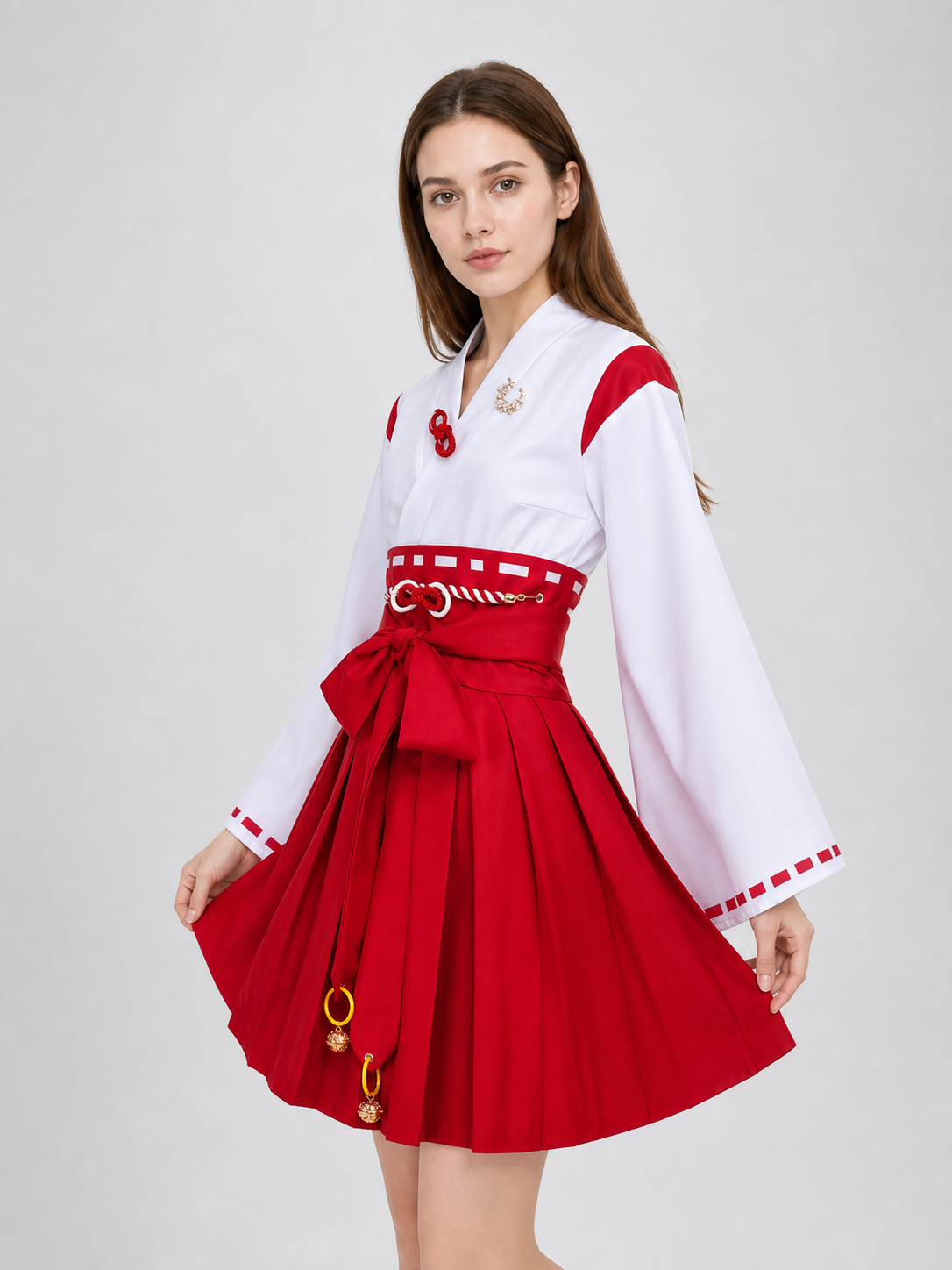 Silent Hill Red and White Cosplay Dress with Belt