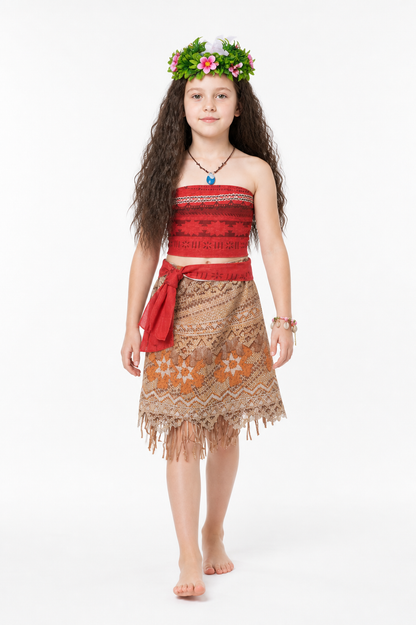 Children's Carnival Costume with a Top and Fringed Skirt Costumes detail 2