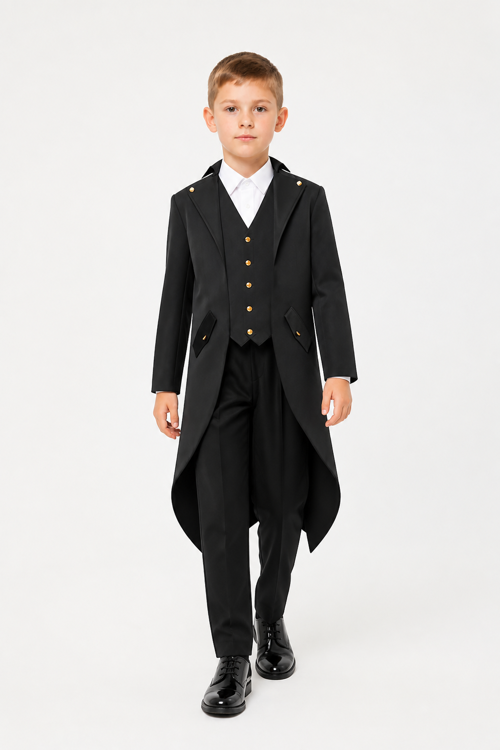Tailcoat with long tails, lapels, and slanted pockets product detail 2
