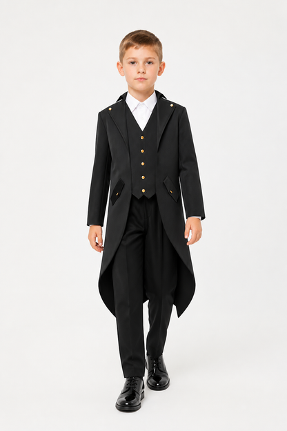 Tailcoat with long tails, lapels, and slanted pockets product detail 2