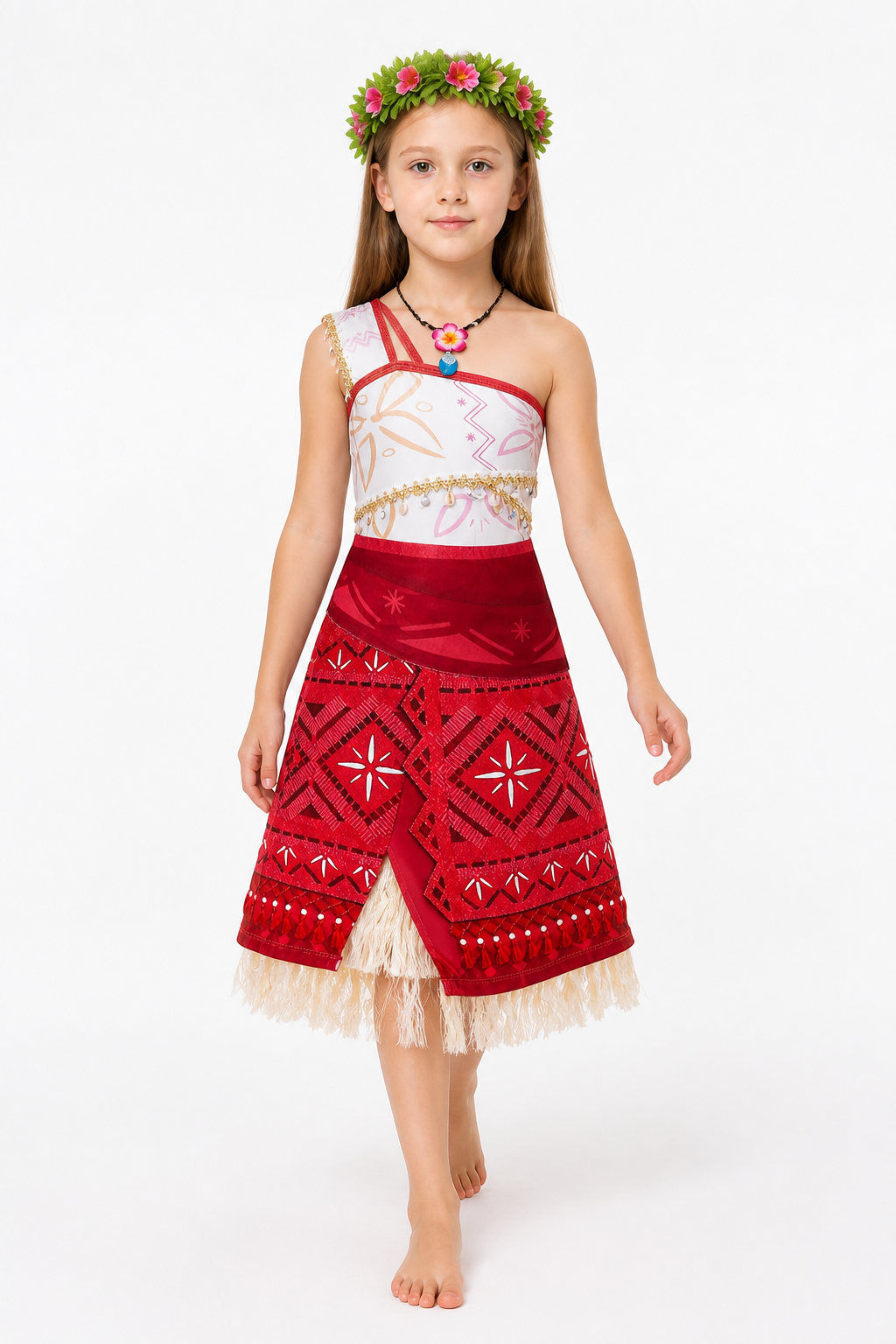 Costume Dress with Ethnic Pattern and Fringe Costume Dresses detail 2