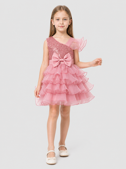 Princess Dress with Sequins, Bow, and Full Skirt Costume Dresses detail 2