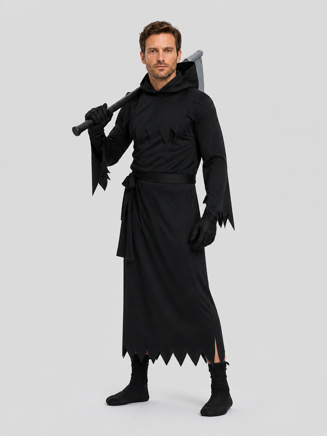 Black Reaper cosplay costume with hood Costumes detail 2