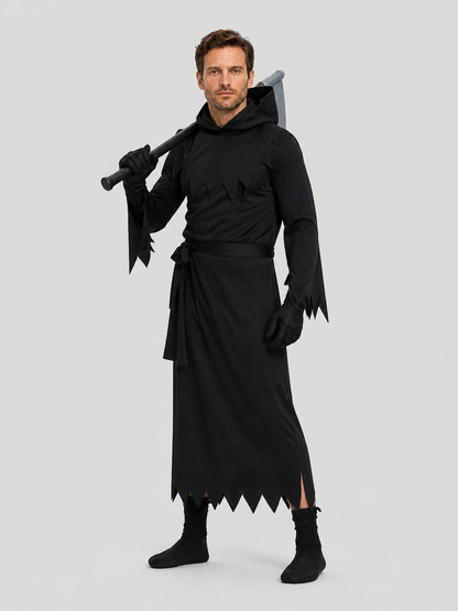 Black Reaper cosplay costume with hood Costumes detail 2